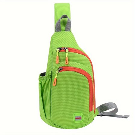 [Casual brystveske] Casual Unisex Nylon Brystveske | Crossbody-veske med sidelomme for løping, fotturer, sykling, reise