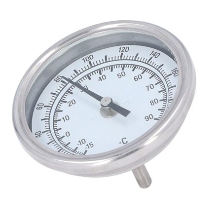 Bimetallisk Termometer G1/2 304 Rostfritt Stål -15C Till 90C 83mm Diameter Hög Noggrannhet Grilltermometer