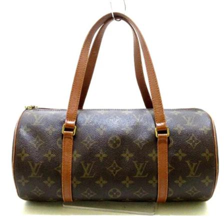 Louis Vuitton Vintage Pre-owned Polyester Papillon HandTas , Bruin , Dames , Maat: ONE Size Vintage Tassen