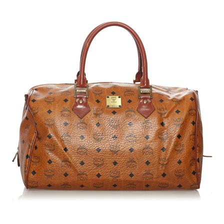 MCM Pre-owned, Pre-owned Handbag Bruin, Dames, Maat:ONE Size