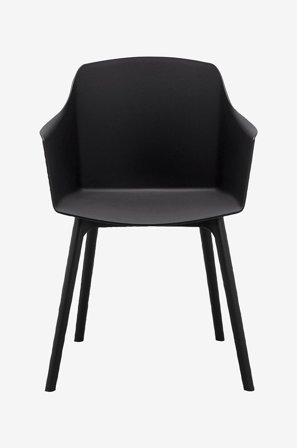 Loft24 - Spisebordsstol Bora, 2 stk. - Sort - Stole med armlæn - Fra Homeroom