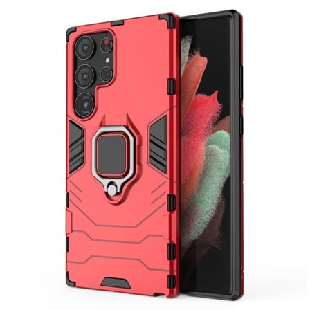 Rengassuojakotelo - Samsung Galaxy S23 Ultra - Punainen