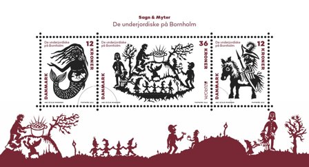 Danmark - EUROPA 2022 Sagn og myter - Postfrisk miniark