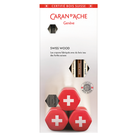 Caran d'Ache Swiss Wood Gift Set