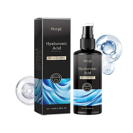 100 ml Hyaluronsyre Serum, Ansigtspleje til Mænd og Kvinder, Anti-age Hyaluronsyre Serum med Rosenolie