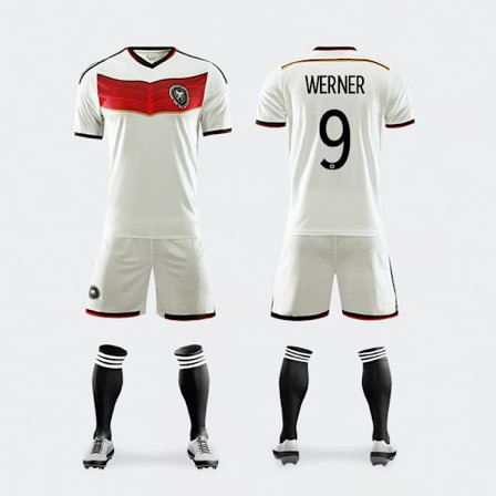 Tyskland Retro Nr. 9 Fodbold Voksentræning Dragt Gary