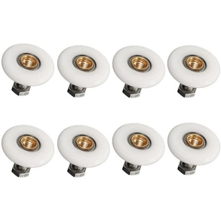 8x Bruse Dør Rulle 19mm Udskiftning Bruse Dør Rulle til Bat