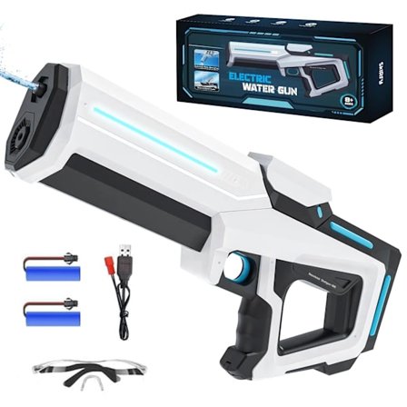Elektrisk vandpistol, vandpistoler til børn, automatisk vandpistol, vandpistol, vandpistoler til børn voksne, automatiske vandgeværer, til udendørs 
