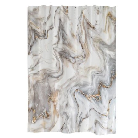 1 st duschdraperi i marmor mönster, för modern badrumsdekoration, 180 x 180 cm