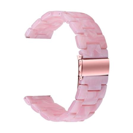 20 mm klockarmband i harts för Amazfit-klocka med spänne i rostfritt stål - Pärla Ljusrosa Rosa