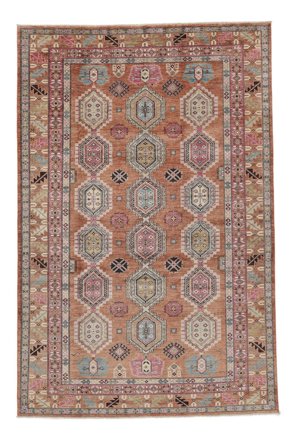 Kazak Ariana Rug Oriental Brown/Dark Grey (Wool, Afghanistan)