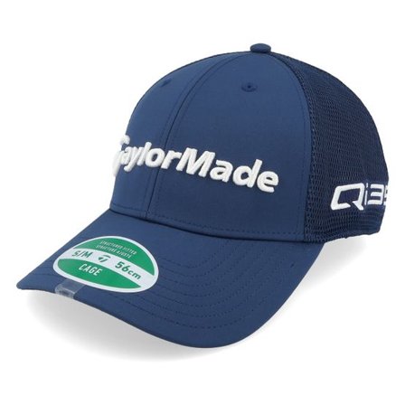 Taylor Made - Blå flexfit Keps - Tour Cage Hat Navy Mesh Flexfit @ Hatstore