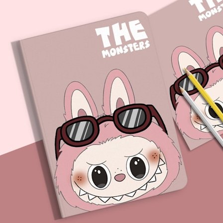 Etui til iPad mini6 8.3" Bog Pink Solbriller Labubu L Sød Tegneserie Ninth Soft