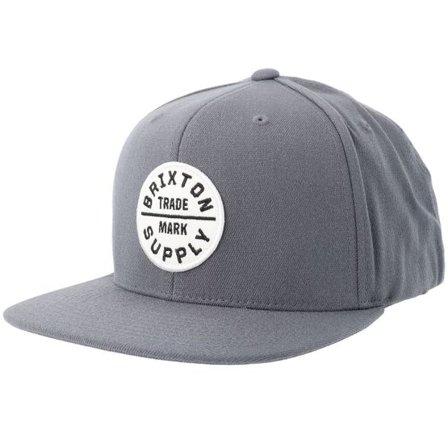 Brixton - Grå snapback Keps - Oath Iii Future Grey Snapback @ Hatstore