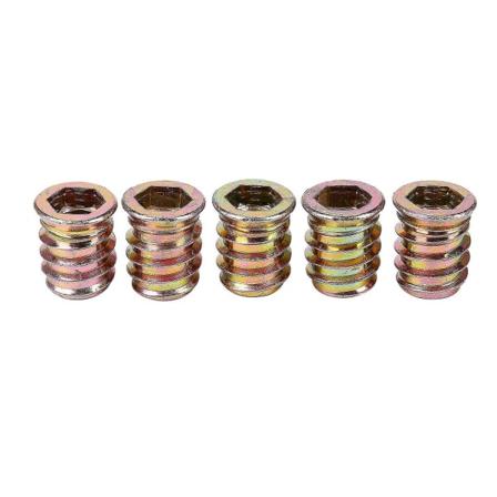 Sæt med 5 gevindindsatser M10 x 20 mm til
