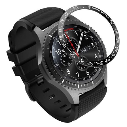 Samsung Gear S3 Frontier klockram i metall - Svart / Vit