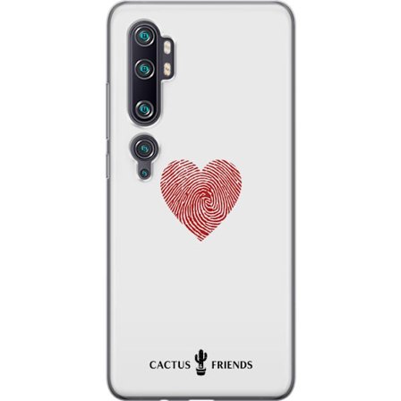 Kompatibelt Mobildeksel til Xiaomi Xiaomi Mi Note 10 Pro Cactus and Friends - Fingerprint Love