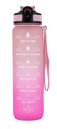 Elevate Motivations Vandflaske 900 ml Faded Pink, Sport & Velvære, Drikkedunke & Shakers, Drikkedunke