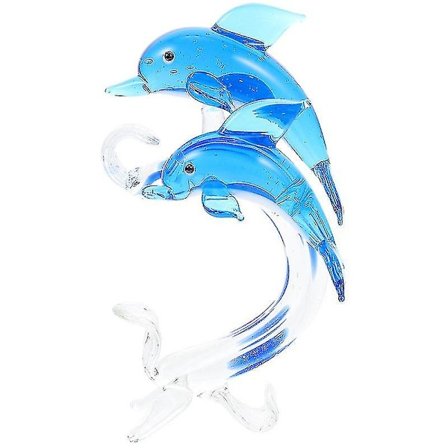 Upea Kristallilasi Delfiini Koriste Elohuoneen Työpöydälle Keräilyesine Lahja-liuyue