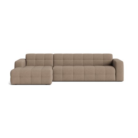 Paris Chaiselong Sofa, Venstrevendt - Loop Mørk beige, Elegant & Robust Design - 318x162x77cm - Perfekt til moderne hjem, Fantastisk Komfort