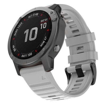 Garmin Fenix 7/7 Pro/Quatix 7/7Pro Klockarmband i Silikon - Grå