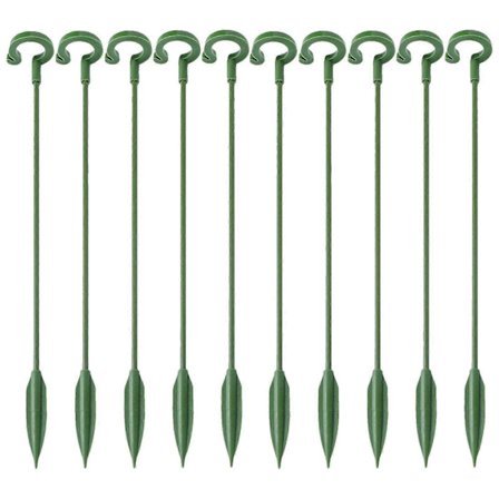 Växtstöd Pinnar, 10-pack Växtstöd, Stödbur för Utomhusväxter, Trädgårdsväxter Blomstöd Ringar för Inomhusväxter i Kruka