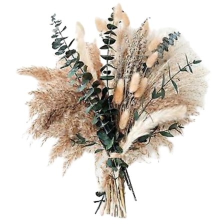 SBSG Grøn Pampasgræs Boho Buket Udsøgt Lavendel og Eukalyptus Tørrede Blomsterarrangementer til Western Boho Indretning Rustikke Blomster til Din Bohe
