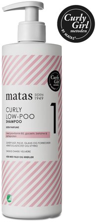 3 for 2 - Matas Striber Curly Low-Poo Shampoo Uden Parfume 500 ml, Hår, Shampoo, Hårshampoo