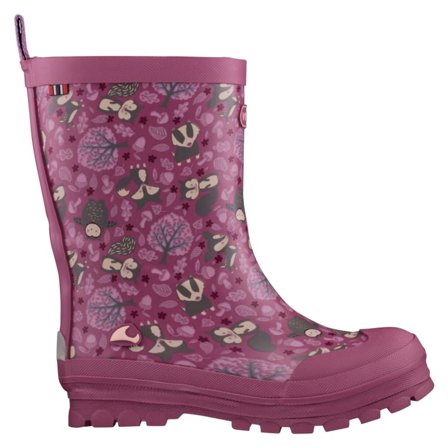 Viking Footwear Kid's Jolly Woodland Children wellington boots Pink 22