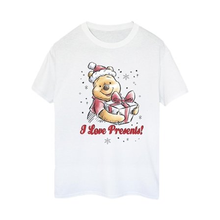 Disney Dam/Kvinnor Winnie The Pooh Love Presents Bomull Boyfriend T-Shirt