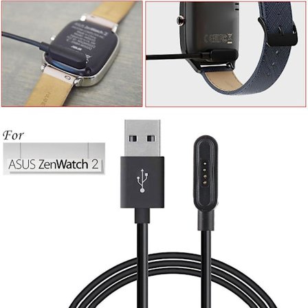 Laddningskabel med magnetisk USB för Asus Zenwatch 2 Smartwatch {db}