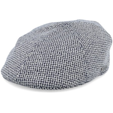 Stetson - Blå flatcap Kasket - Texas Cotton Jersey Blue/White Flat Cap @ Hatstore