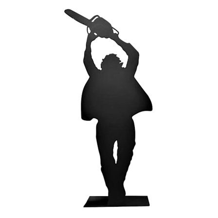 Halloween-pynt med skyggefigurer i metall, pulverlakkert, bordpynt, hjemmedekorasjon, 15 cm, type B