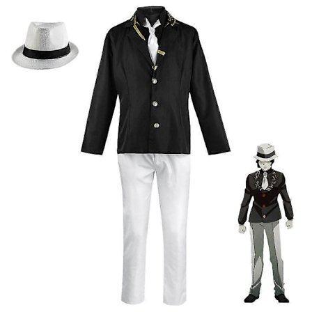 2023 Anime Kibutsuji Muzan Cosplay -asu Demon Slayer Cosplay Hattu Uniformut Kibutsuji Muzan Asut Halloween Juhlasetti