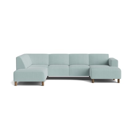 Toledo U-sofa, højrevendt - Lincoln Pastel blå - 302x205x78 - Sofa, u-sofa