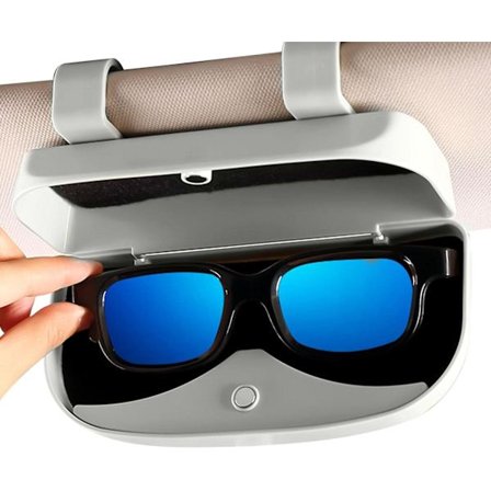 Solbrilleetui kompatibelt med bil - Solbrilleholder Opbevaringsetui kompatibelt med bil solskærm, solskærmholder organizer kompatibel med bil, 