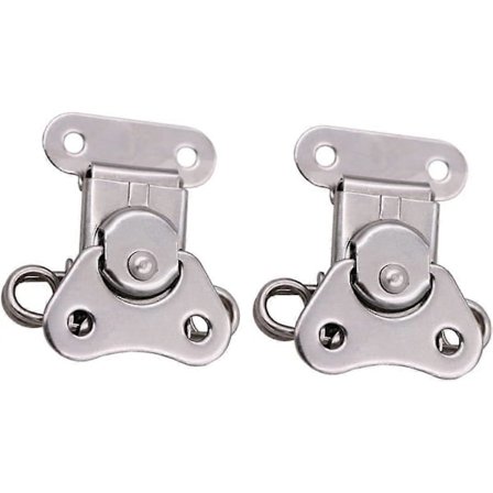 2 stk. sommerfugllås skuffespenne lås monteringslås brystlukking maskinvare lås XHD