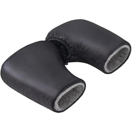 Cykelhandsker sorte, varme, vandtætte med refleksstriber til vinteren, kompatible med cykler og scootere