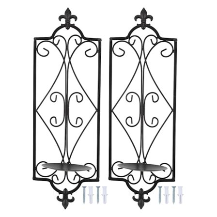 2 stk. jernvæg lysestage til stue og spisestue indretning