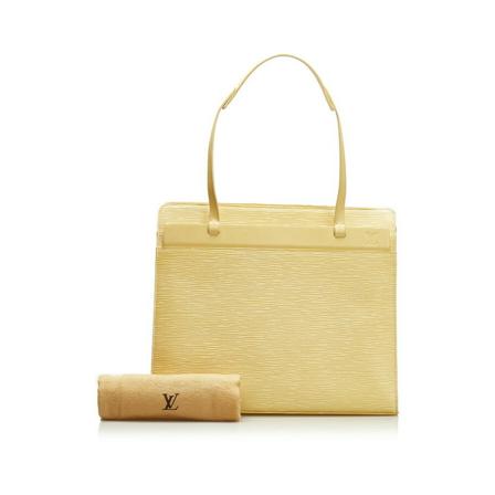 Louis Vuitton Vintage Handbags beige, Dam Vintage Väskor, Dam, Storlek: ONE SIZE