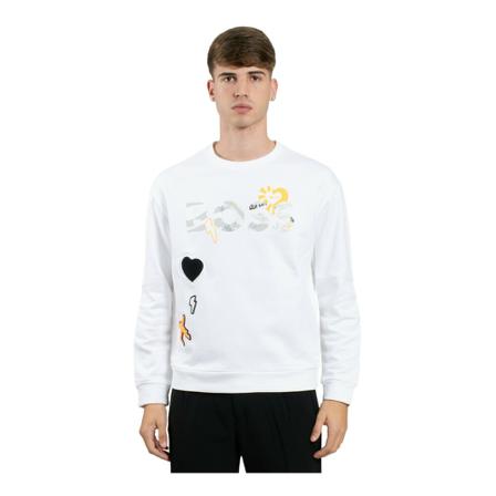 Hugo Boss Sweatshirts vit, Herr, Herr, Storlek: L
