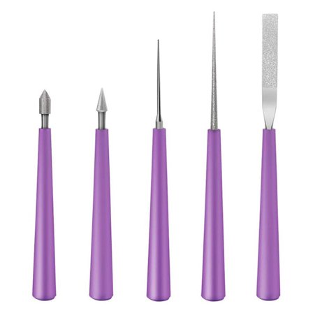 5-delad serie diamantborr med pärluppsättning, borr med pärluppsättning, verktyg för förstoring av hål för glas, plast, metall och träpärlor