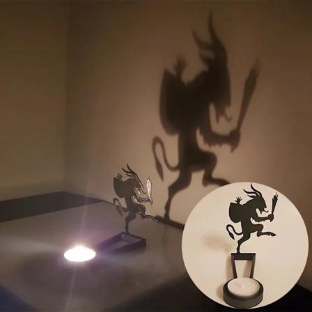 Halloween Candle Hållare Ghost Candle Holder Halloween Spök Skugga Dekoration Tecknad Candlestick Prydnad Skrivbord Spöken Dekoration A2 as picture