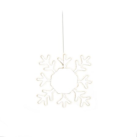 Konstsmide 3078-102 Dekorationsbelysning metallsnöflinga med ljusslang ip44, Belysning