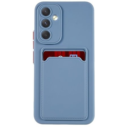 Card Holder Suojakuori For Samsung Galaxy A54 - Sininen