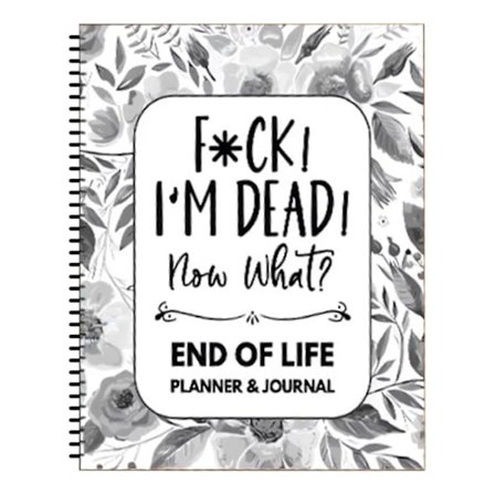 Jeg er Dead End Of Life Planner Højkvalitets tyk journal notesblok til forretningsanliggender God gaveidé (FMY) Hvid