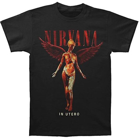 Nirvana Herr In Utero T-shirt Svart