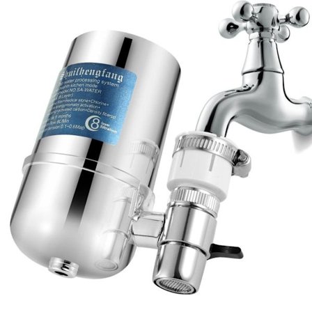 Kranvattenfilter, 8-lagers Kökskranvattenrenare, Tap Water Purifier Filter Switch - Passar Standardkranar