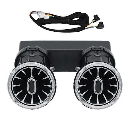 Bakre Luftkonditioneringsventiler 64-Färgs LED Turbin Ambient Belysning för Mercedes Benz C /E/GLC/ Klass W213