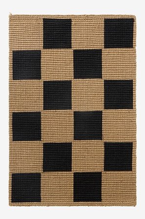 Jotex - Deurmat 60x90 Cm Zwart/naturel Zwart/naturel - BRICKET - Koop Deurmatten bij Jotex